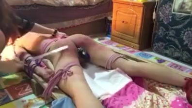 Chinese mistress spanking slave